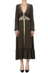 Embellished silk midi dress Fortela