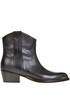 Leather texan ankle boots Paola D'Arcano