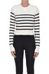 Cropped striped pullover N.21