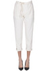 Marylin cotton trousers White Sand