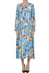 Flower print satin dress Compagnia Italiana