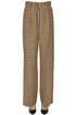 Checked print wool-blend trousers Jejia