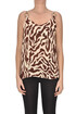 Animal print crepè top Simona Corsellini