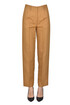 Cropped linen and cotton trousers Pomandere