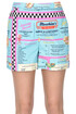 Printed cotton shorts Moschino Couture