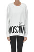 Maxi designer logo sweatshirt Moschino Couture