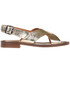 Metallic effect leather sandals Guglielmo Rotta