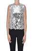 Sequined tulle top Semicouture