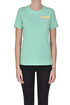 Embroidered chest designer logo t-shirt Moschino Couture