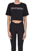 T-shirt cropped con logo   Moschino Couture