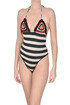 Striped swimsuit with lurex F..K Project