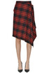 Asymmetric tartan skirt P.A.R.O.S.H.