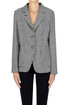 Blazer Lin stampa pied de poule Kiltie