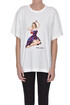 T-shirt stampa Pin-up Moschino Boutique