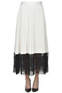 Pleated eco-leather midi skirt Twinset Milano