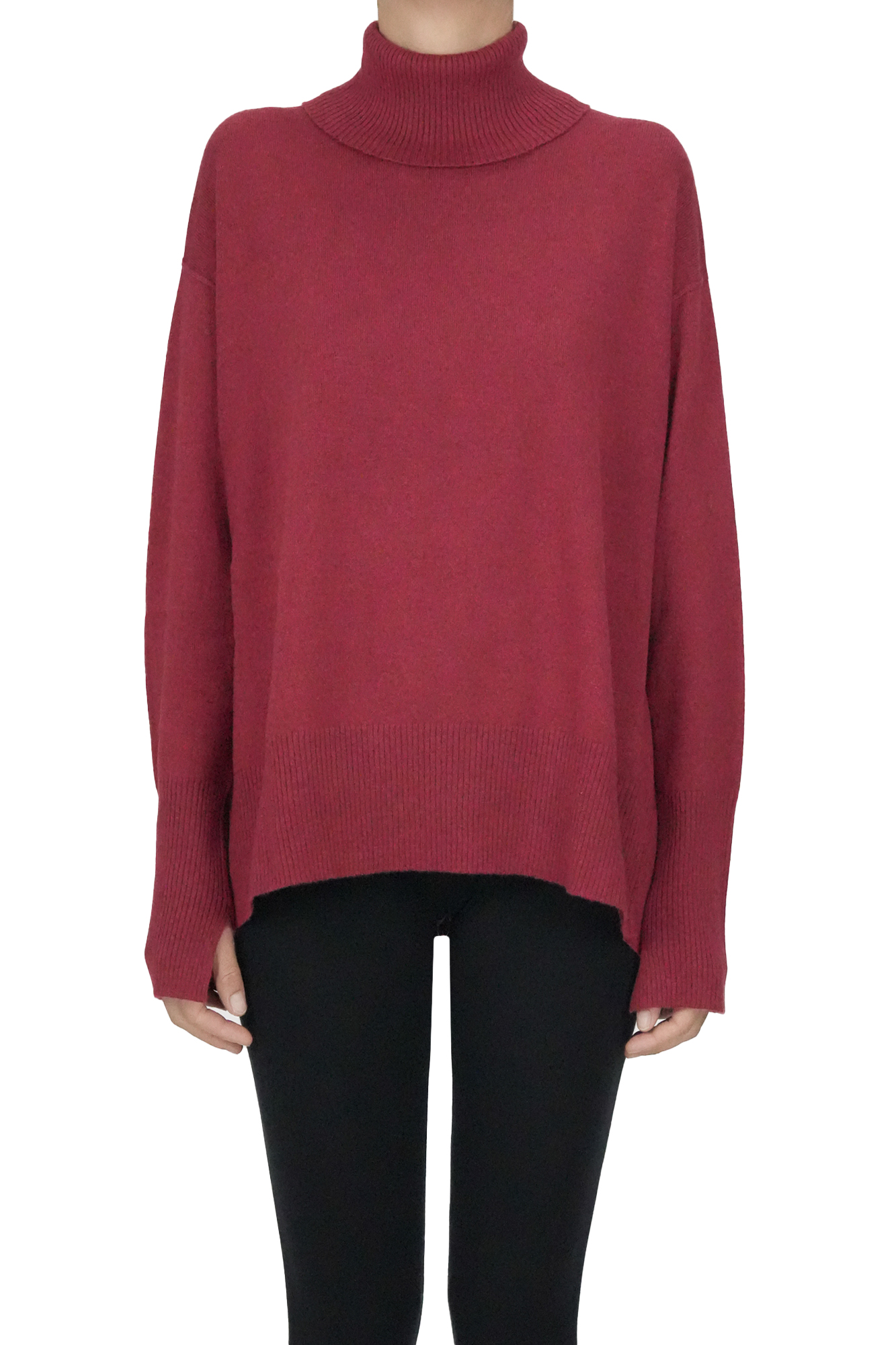 Tortona 21 Wool, Silk And Cashmere Pullover In Red