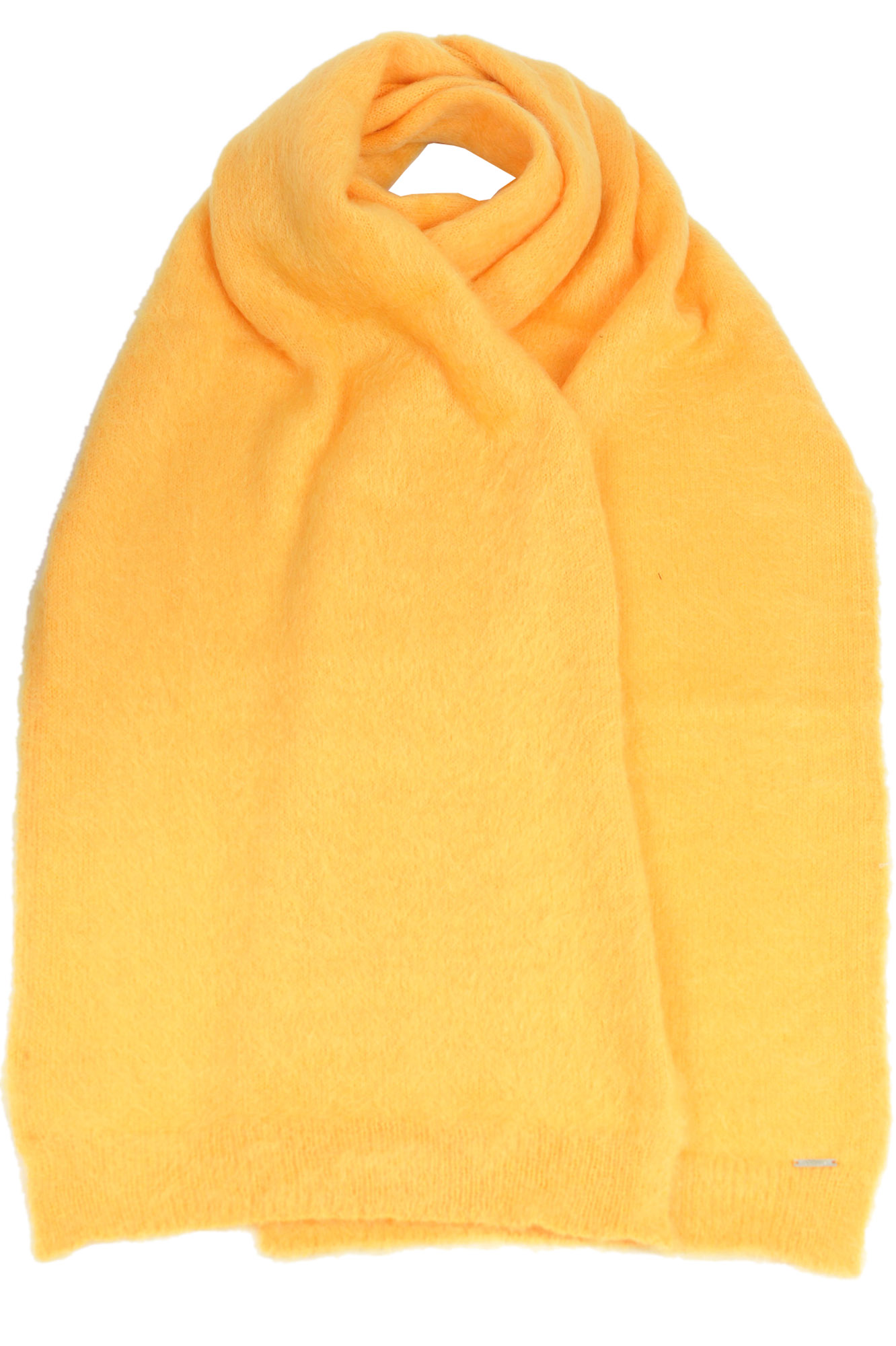 Dondup Mohair-bland Scarf In Yellow