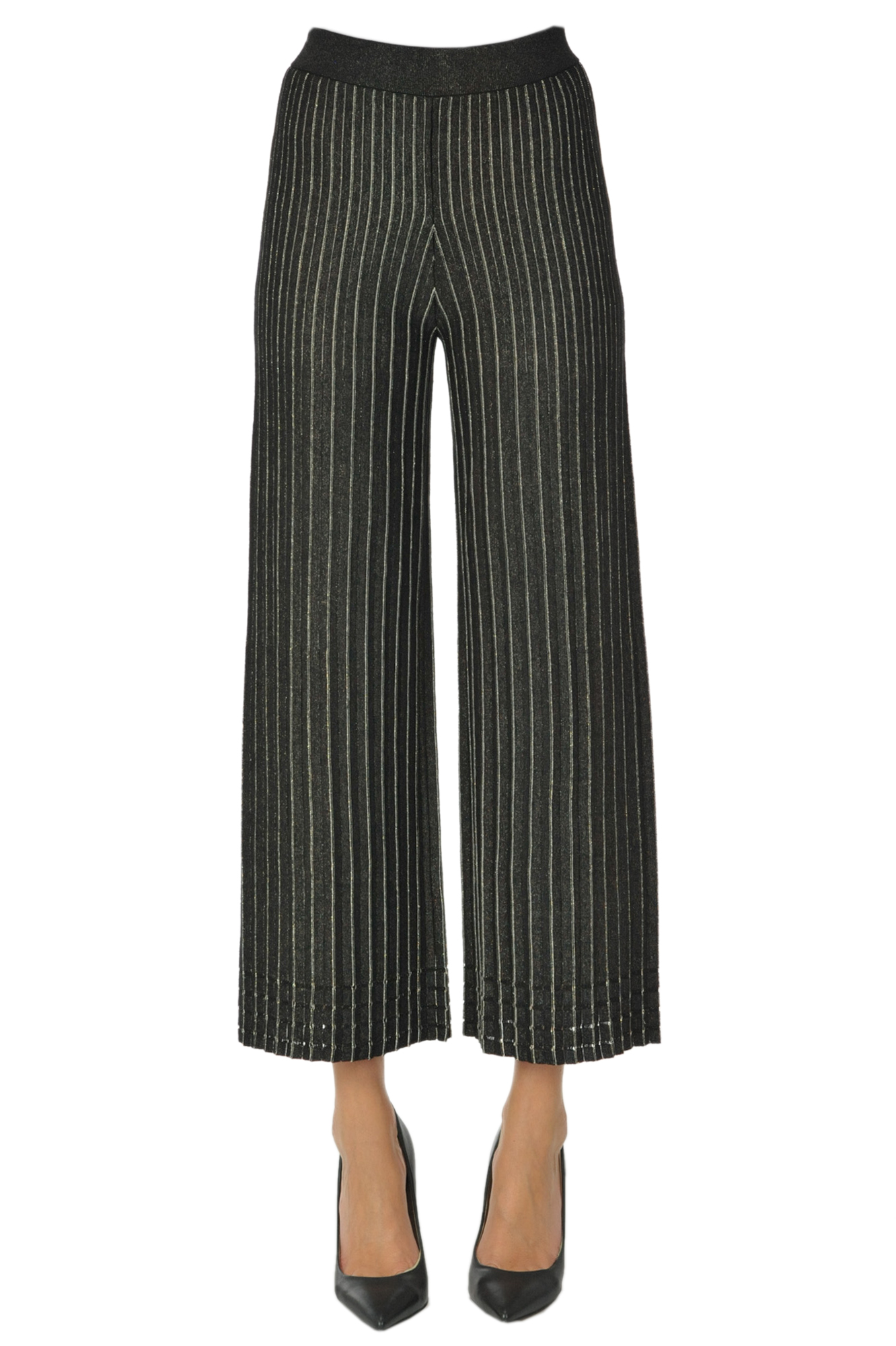 Twinset Milano Pleated Trousers In Black