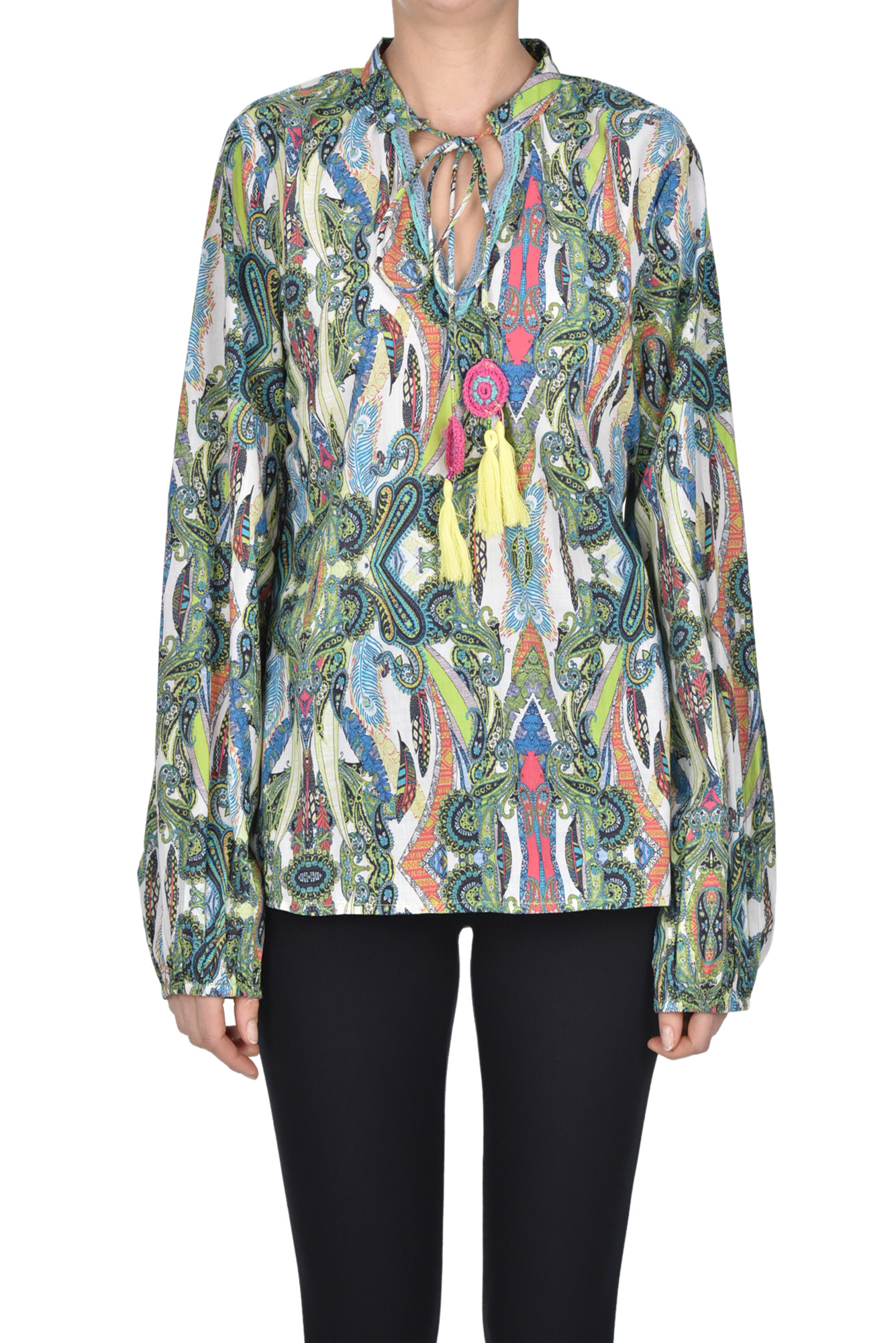 Connor & Blake Paisley Print Shirt In Multicoloured