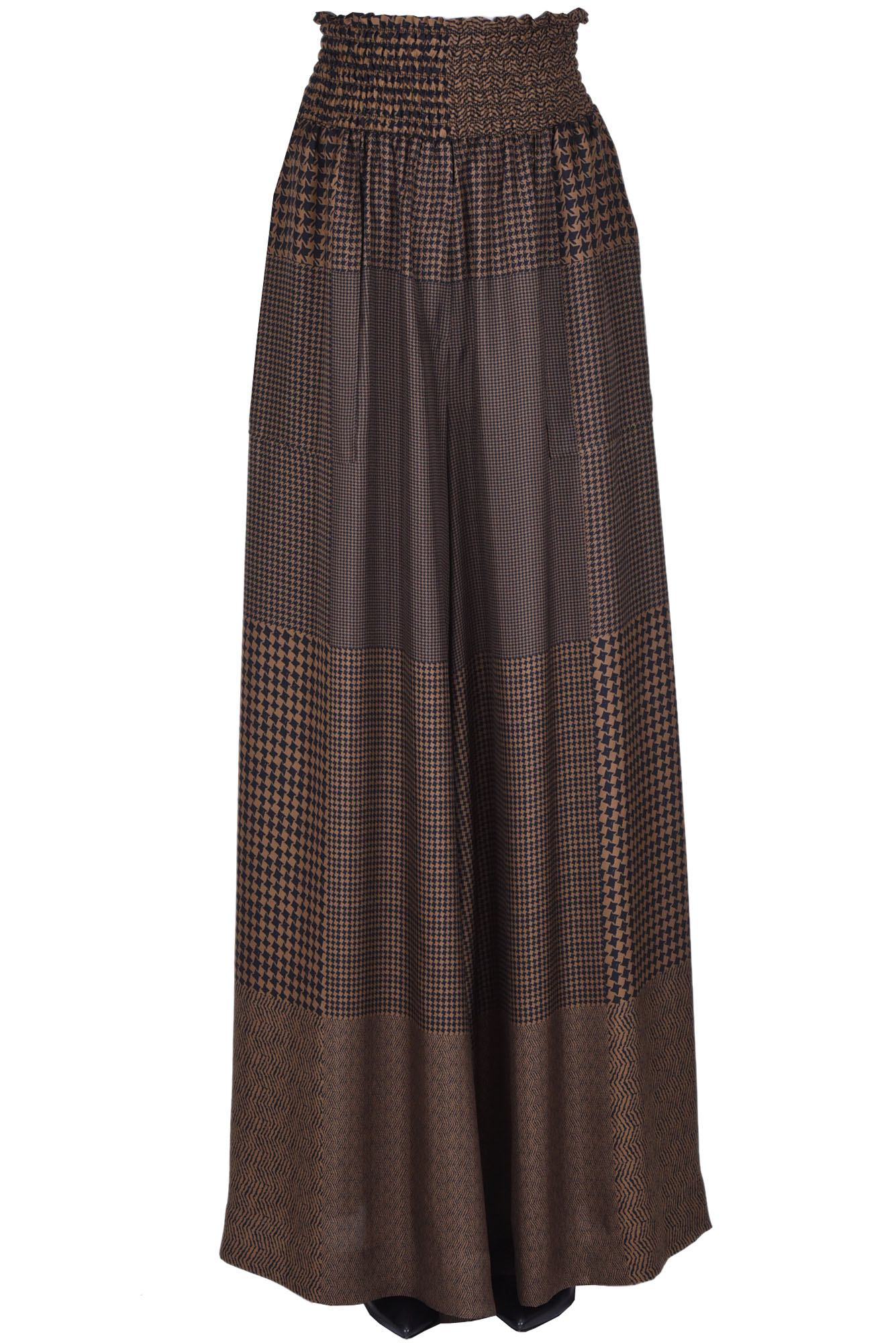 Shop Co.go Wide Leg Trousers In Brown