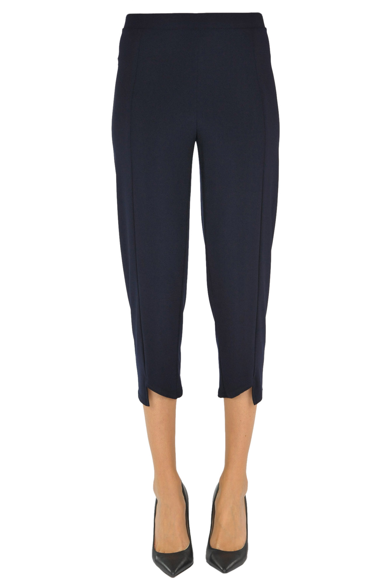 Cropped jersey trousers