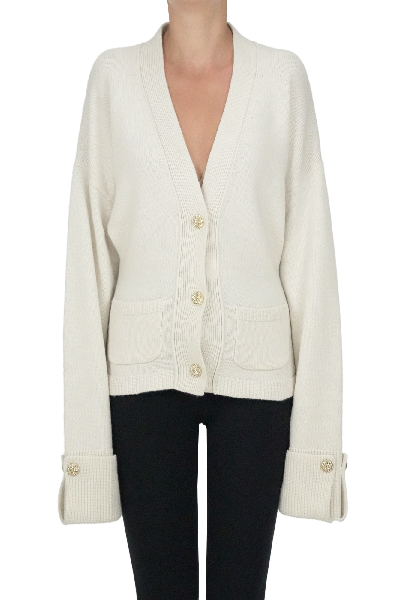 Eleonora Gottardi Wool And Cashmere Cardigan In Multi