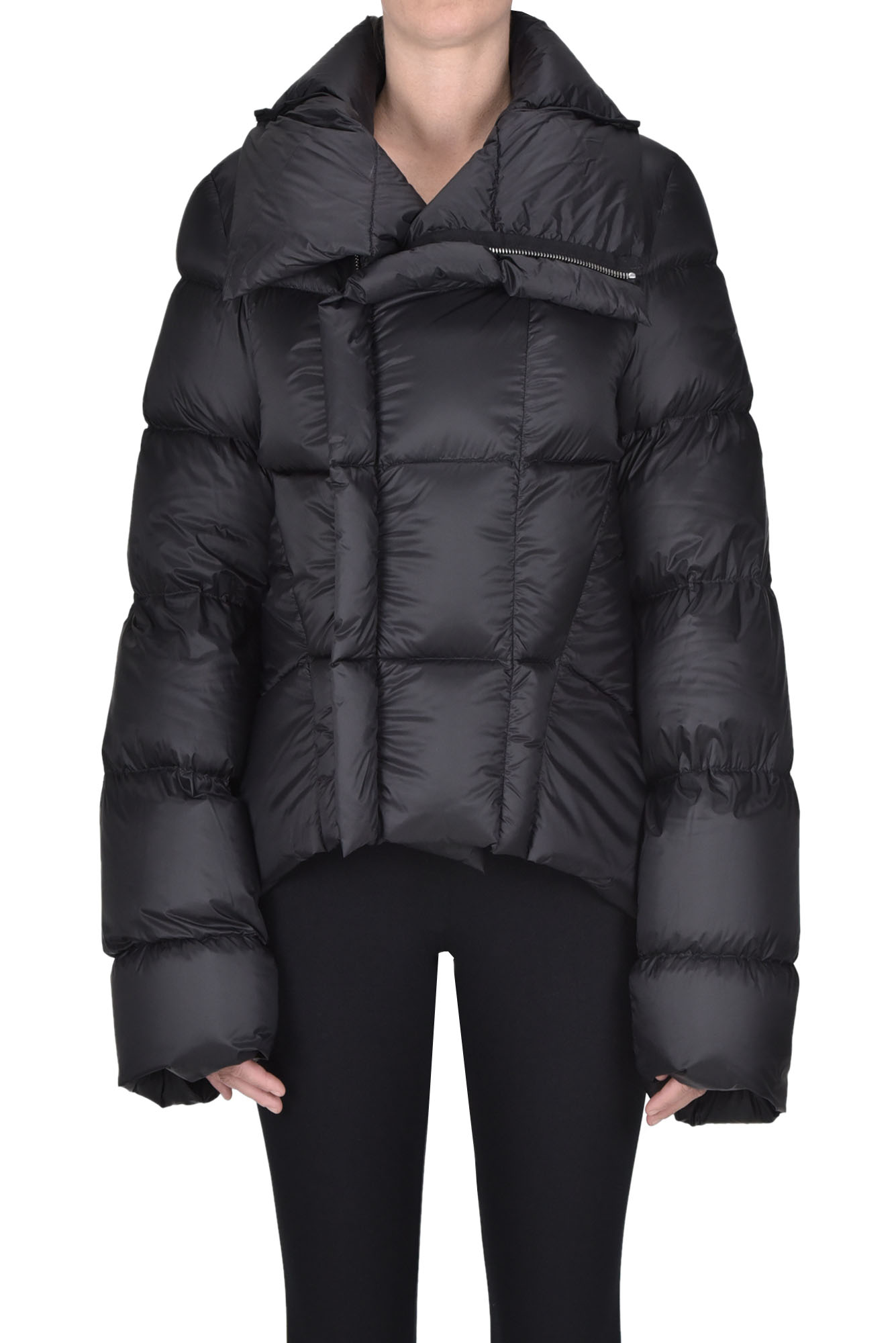 Moncler X Rick Owens Naska Quilted Down Jacket In Black