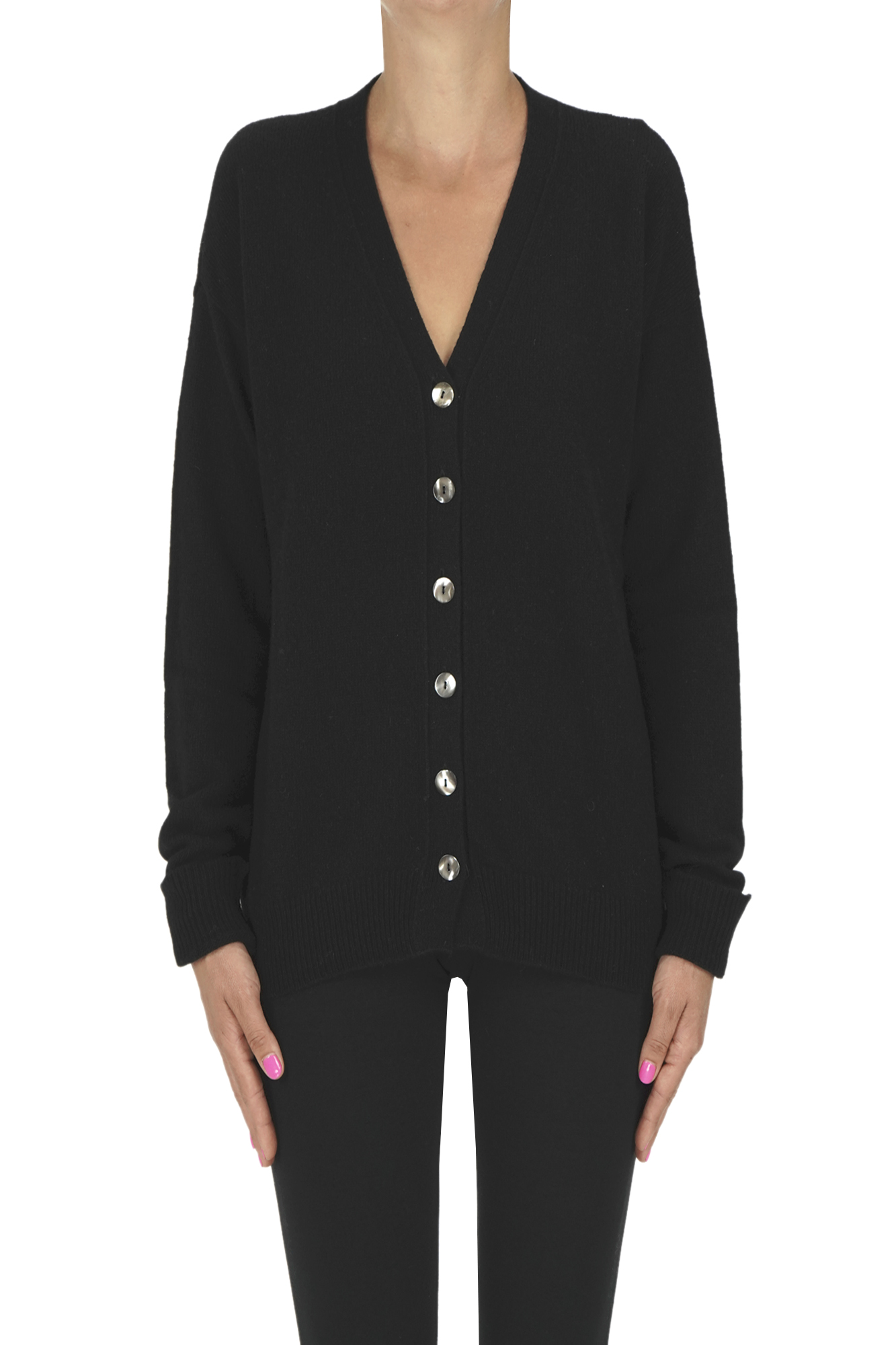 Aragona Cashmere Cardigan In Black