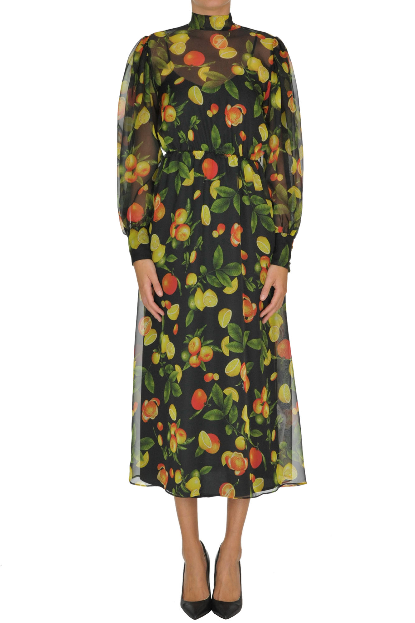 Abito in crepè stampato