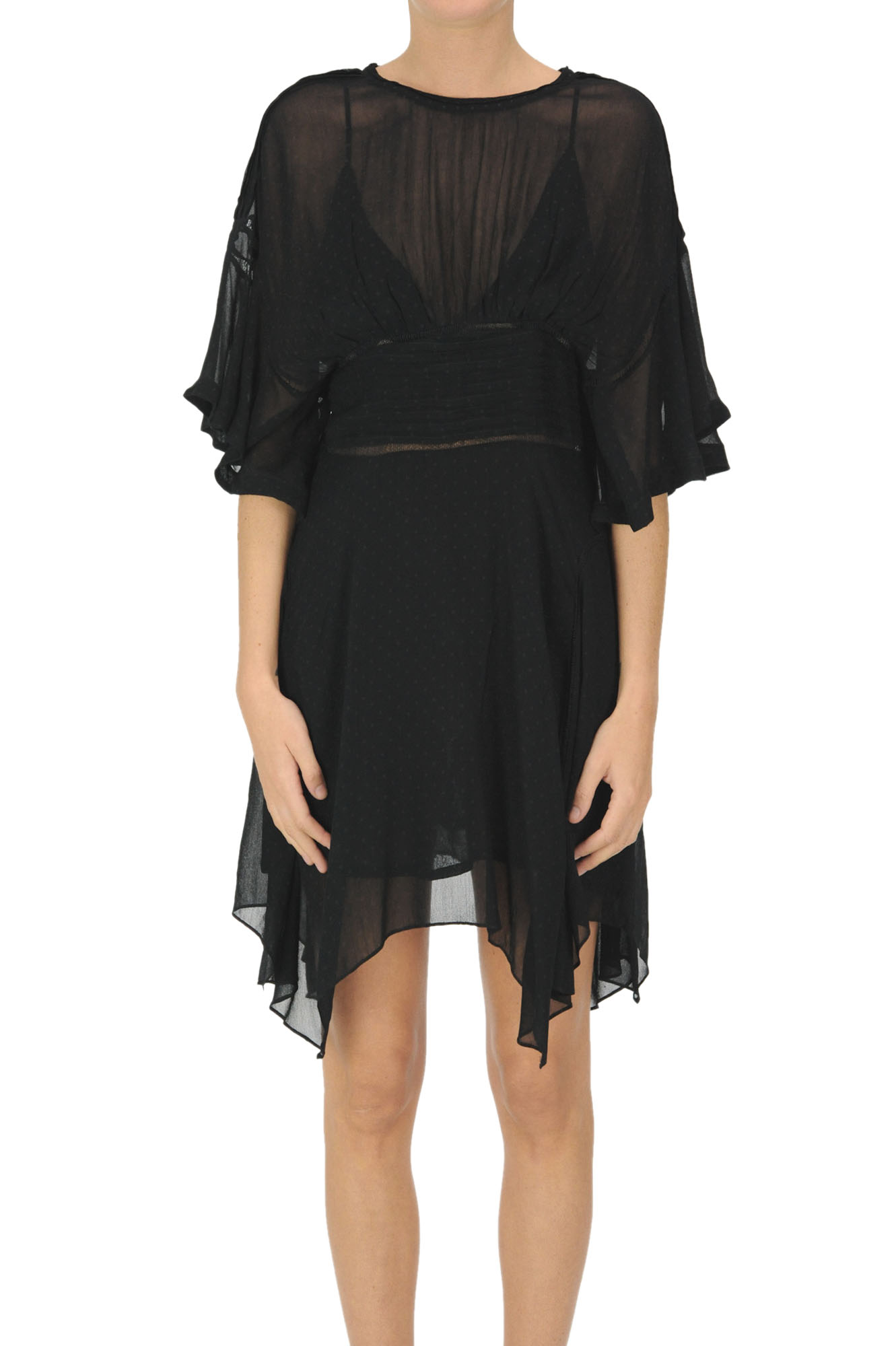 Abito in crepè a pois