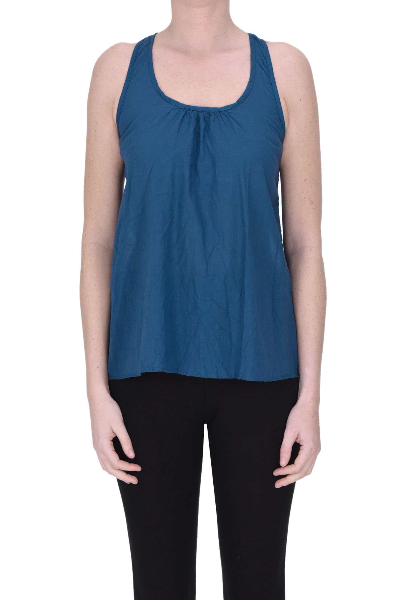 Shop Bsbee Cotton Top In Blue