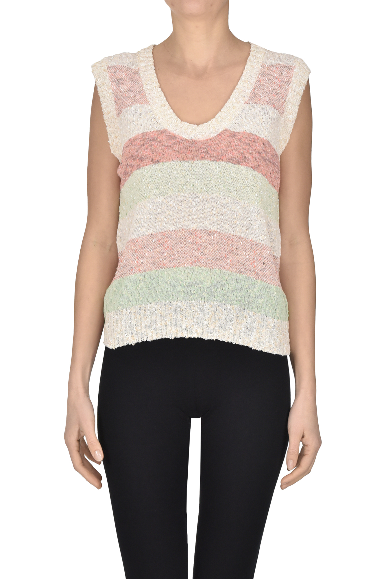 ASPESI TEXTURED KNIT GILET 