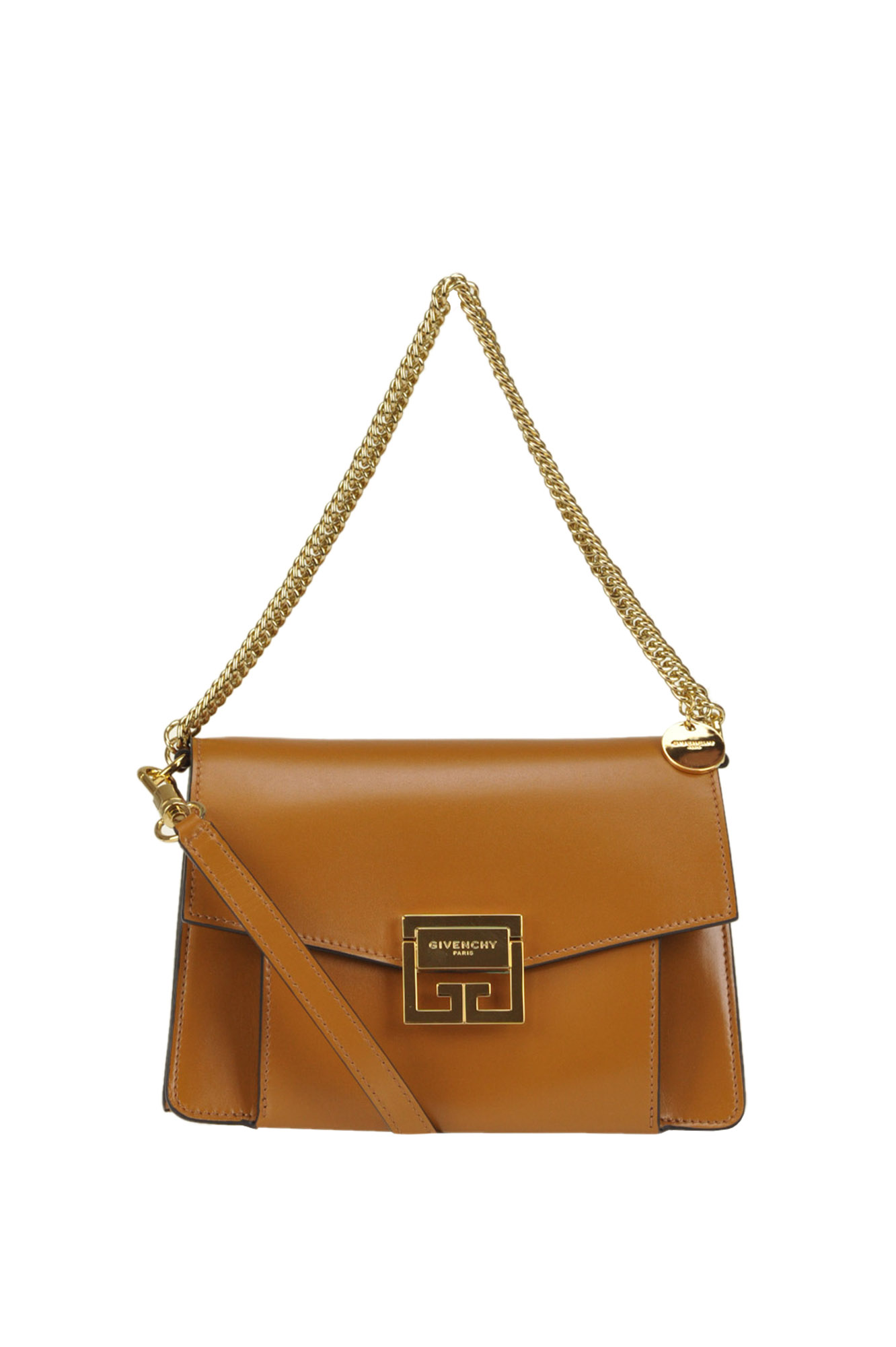 Givenchy Gv3 Small Leather Shoulder Bag In Light Brown | ModeSens