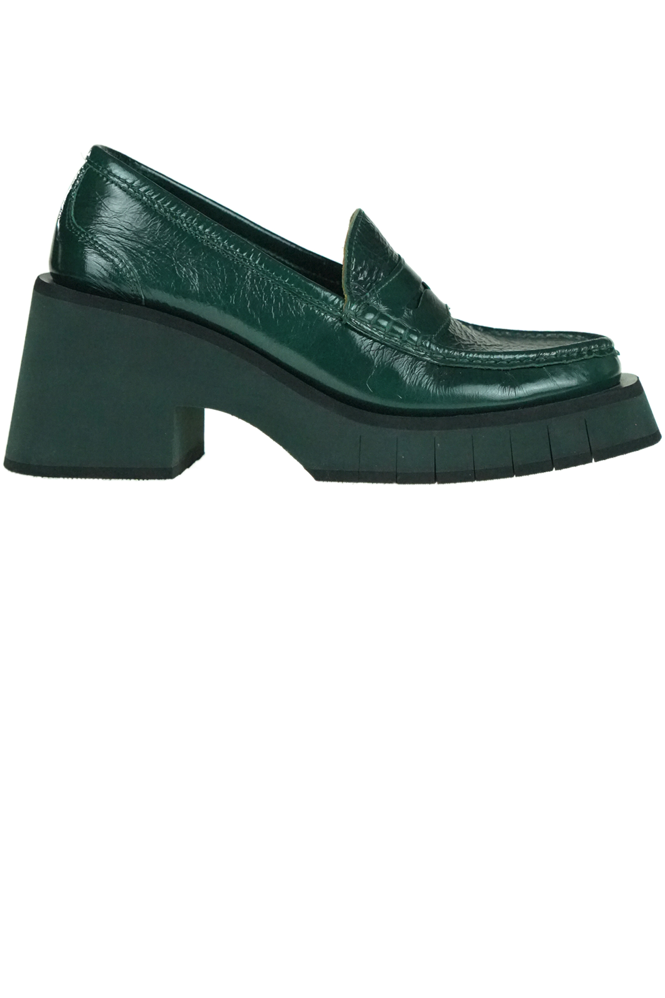 Paloma Barceló Woman Loafers Green Size 7 Leather In Green