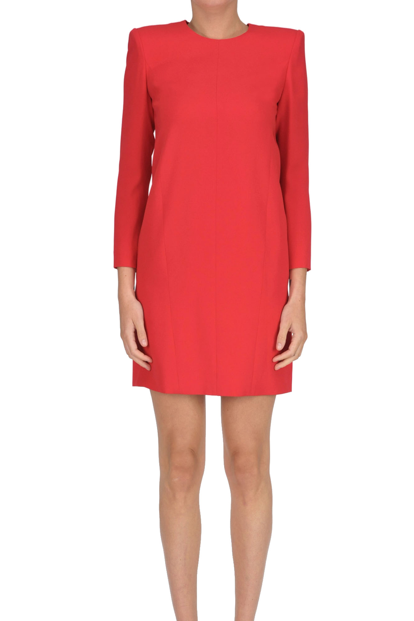 Givenchy Viscose-blend Sheat Dress In Red