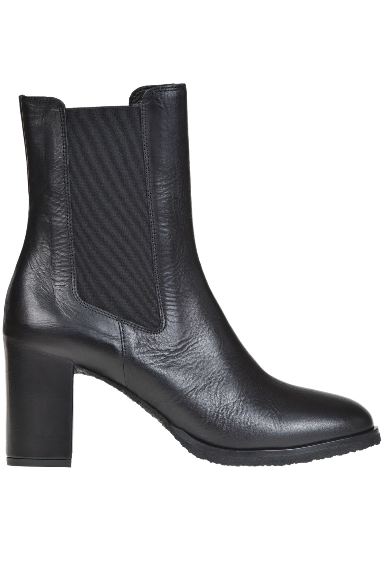 Del Carlo Inyo Leather Ankle Boots In Black