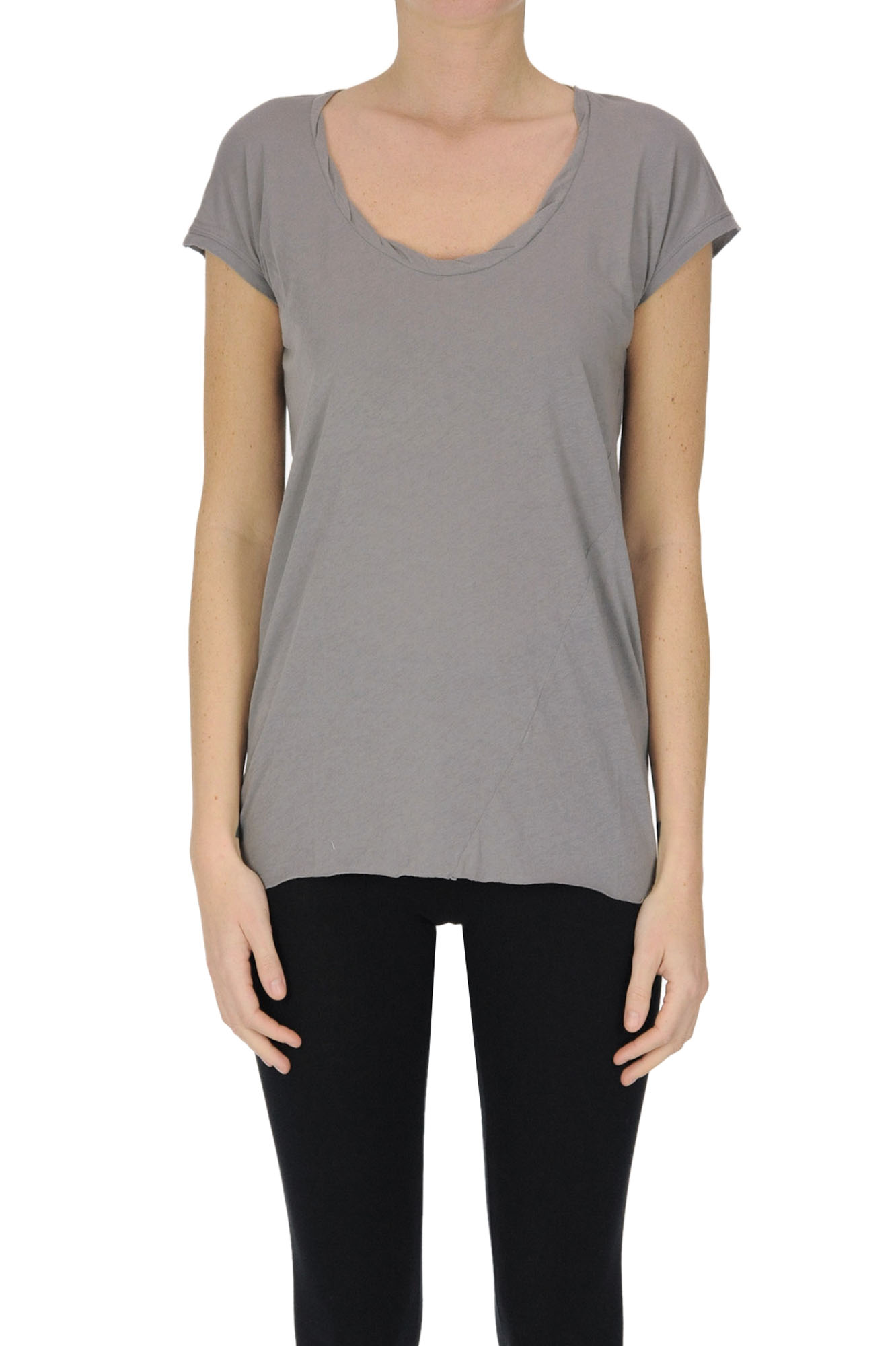 Humanoid Organic Cotton T-shirt In Dove-grey