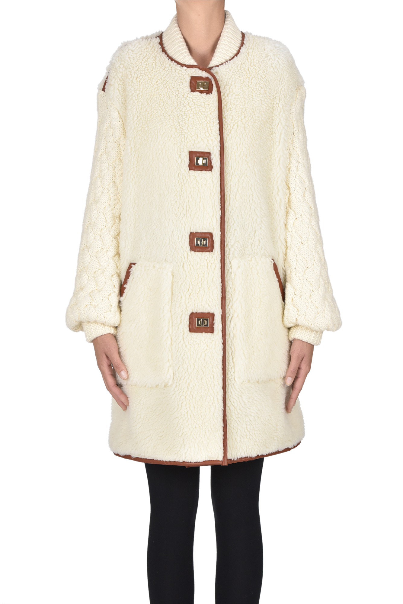 Cappotto in ecomontone rovesciato