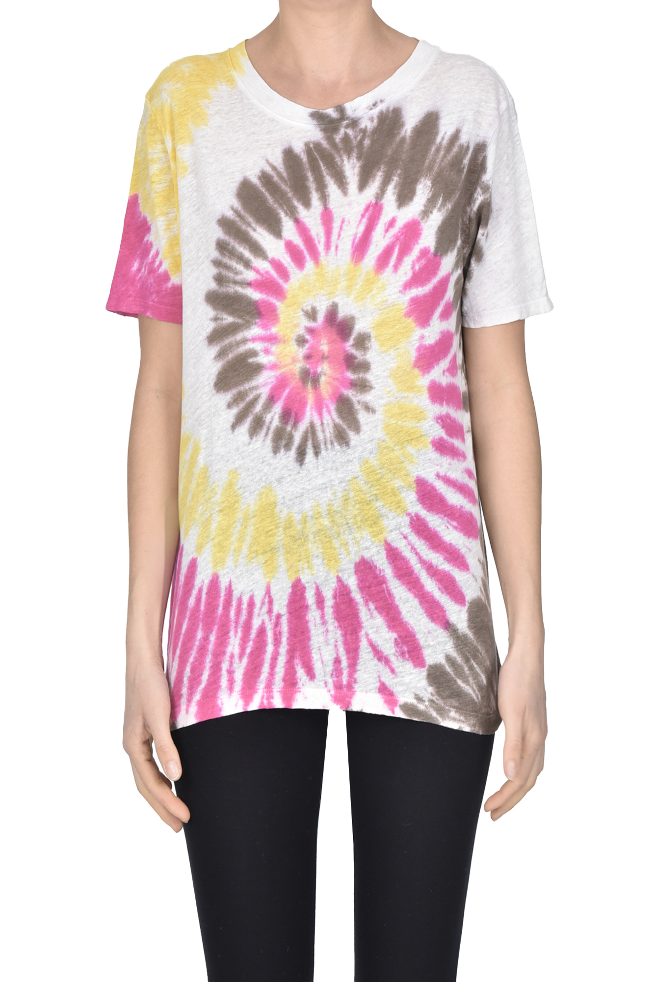 Tie dye linen t-shirt