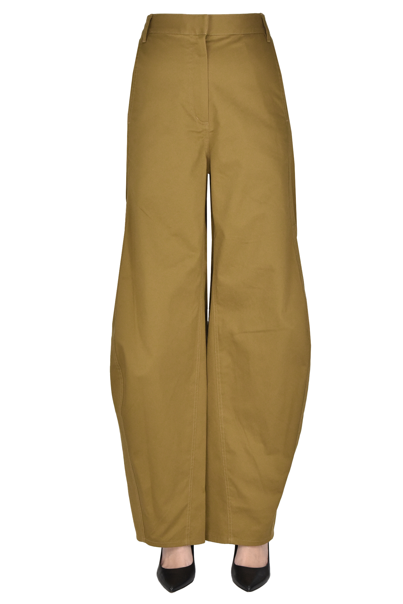 Tibi Carpenter Style Trousers In Kaki