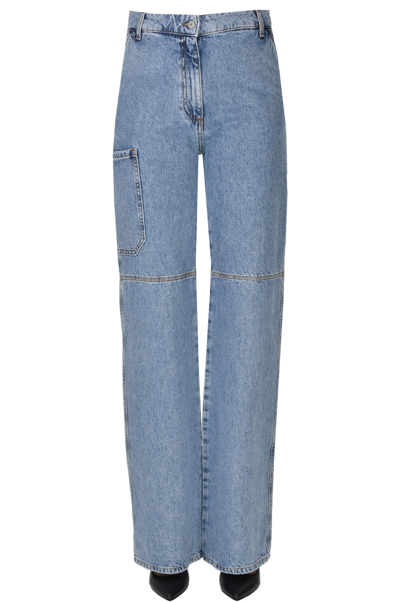 Bellerose Musdea Carpenter Style Jeans In Light Denim