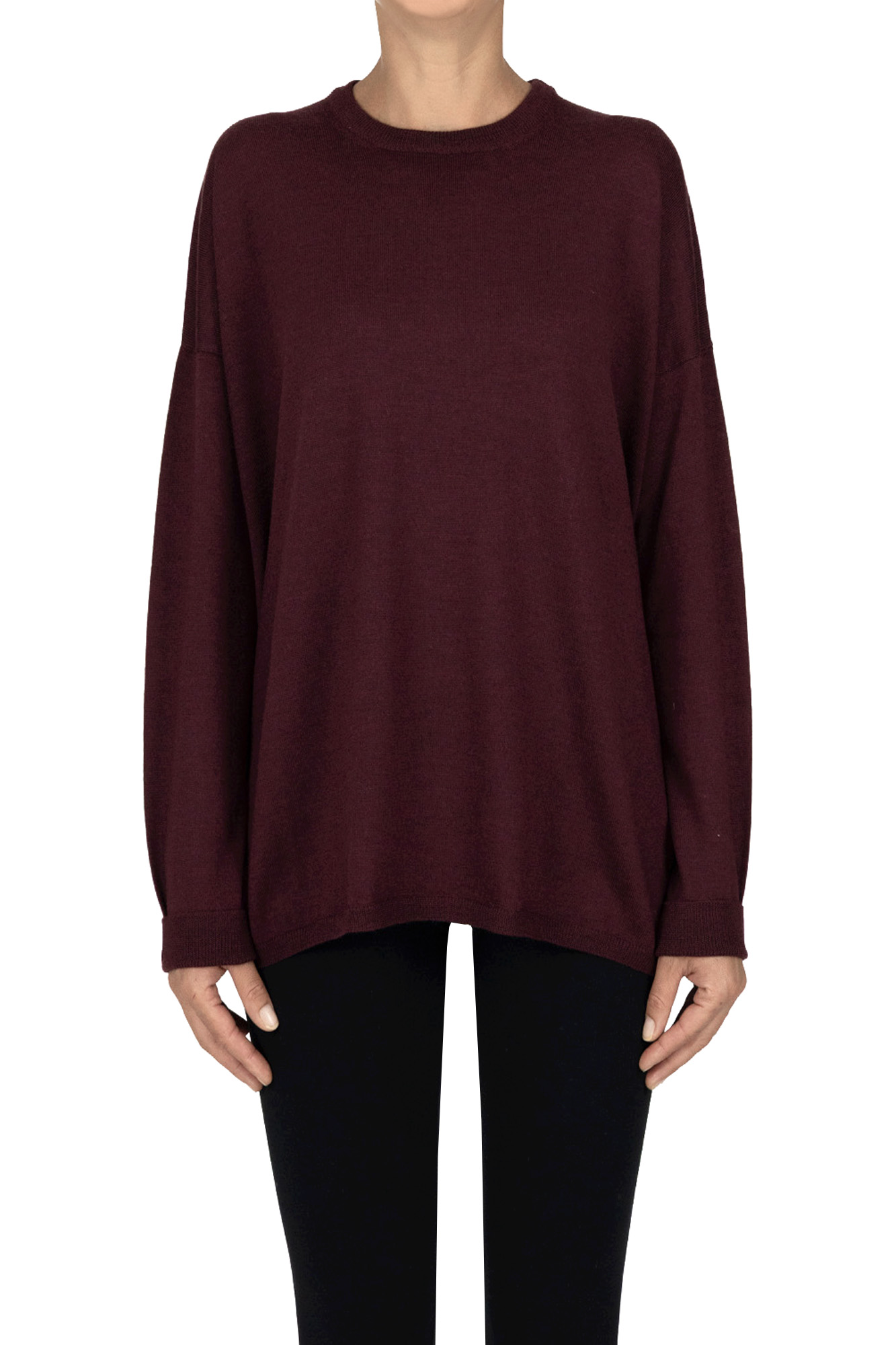Pullover ampio in lana extrafine