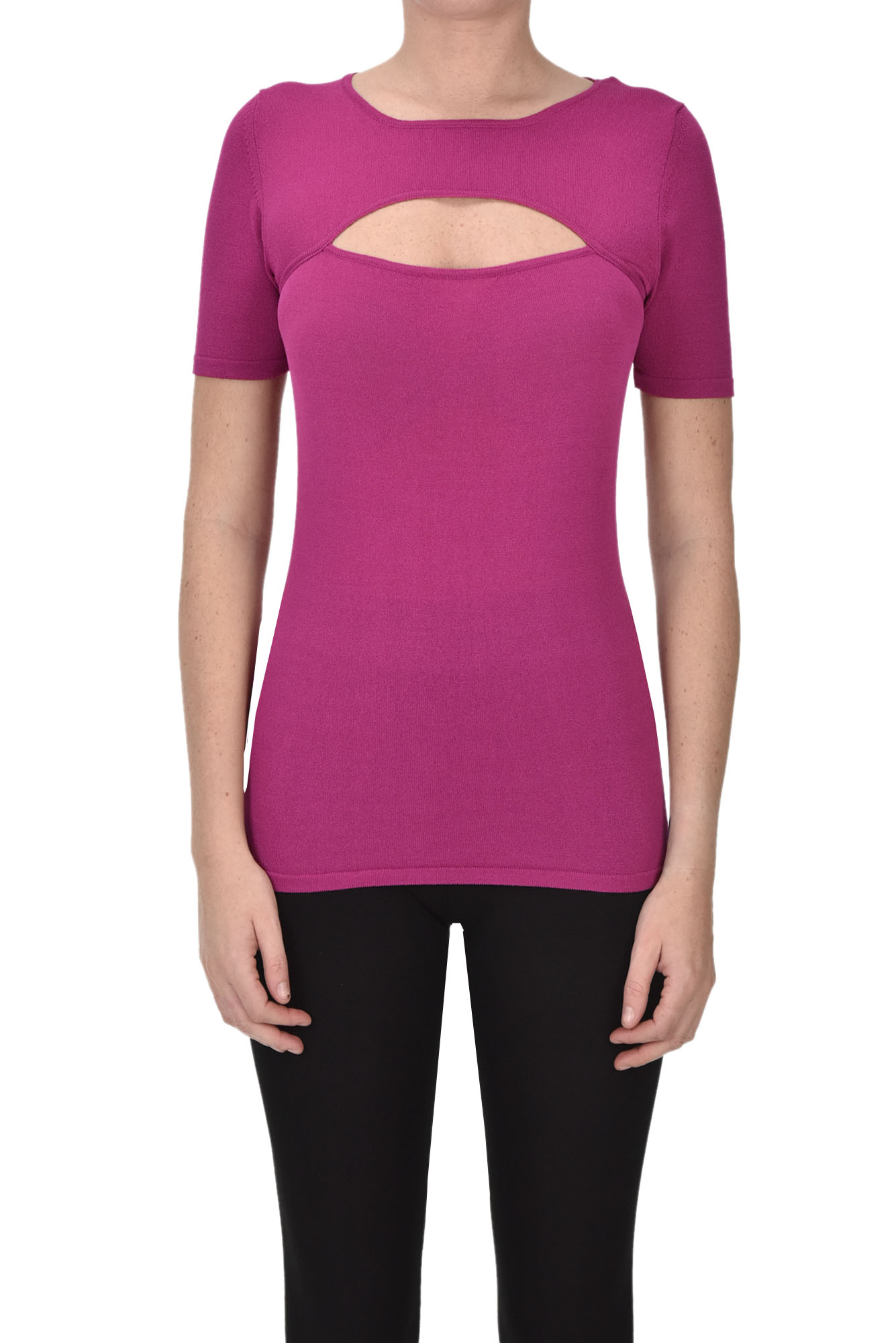 Dondup Knitted Top In Fuxia