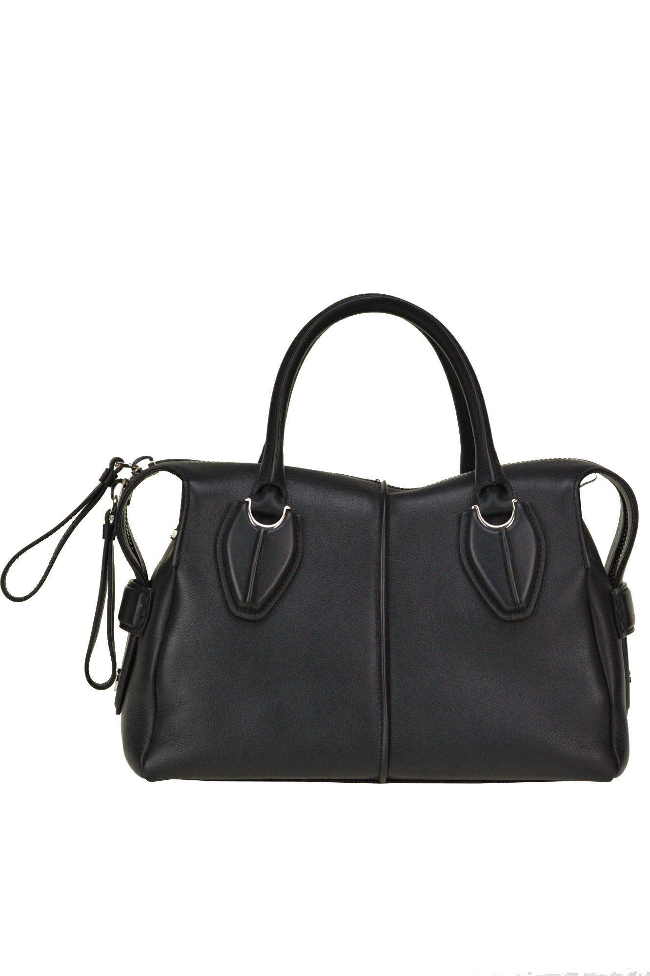 Tod's Any Zip Piccolo Leather Bag In Black