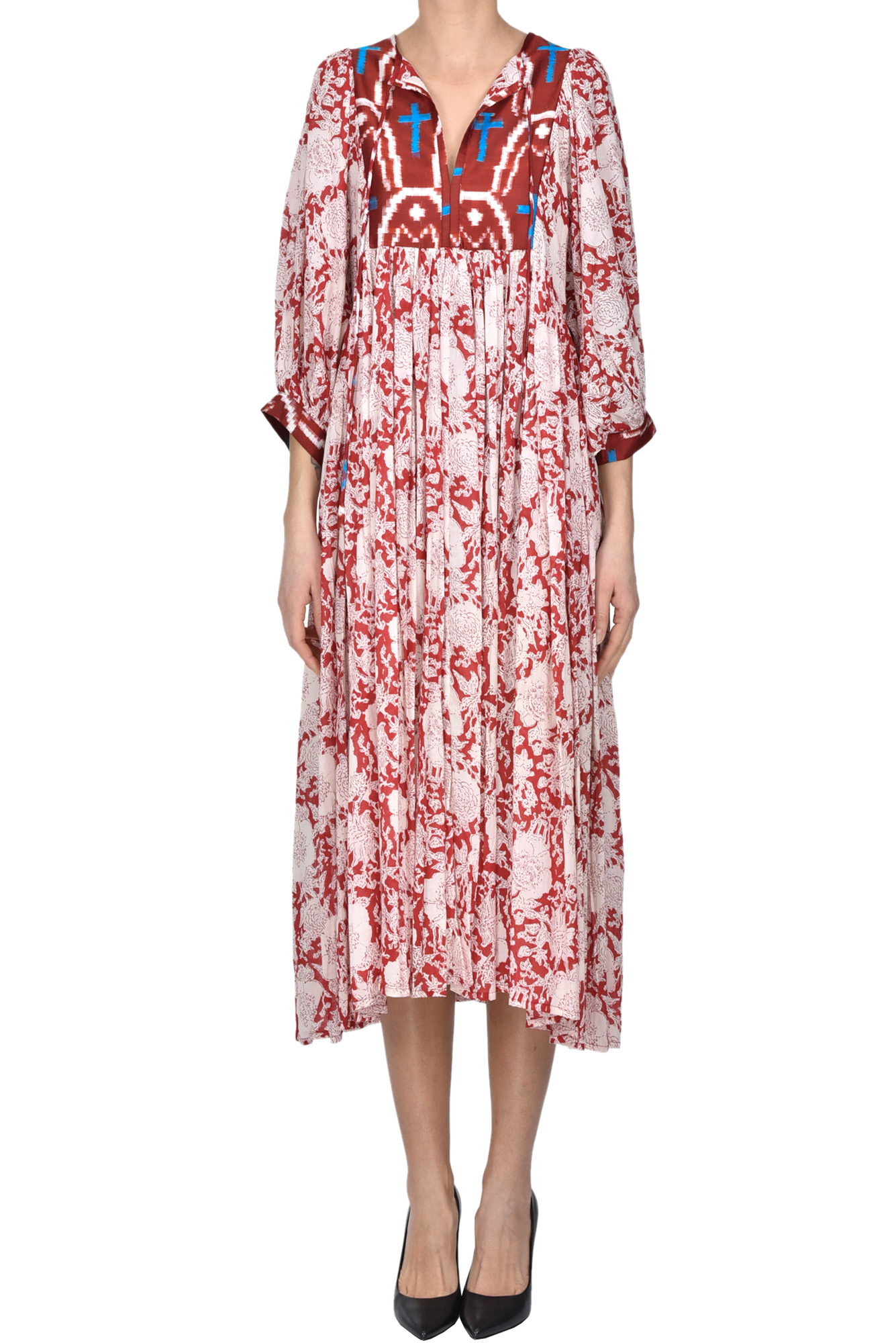 Caftan style cotton dress