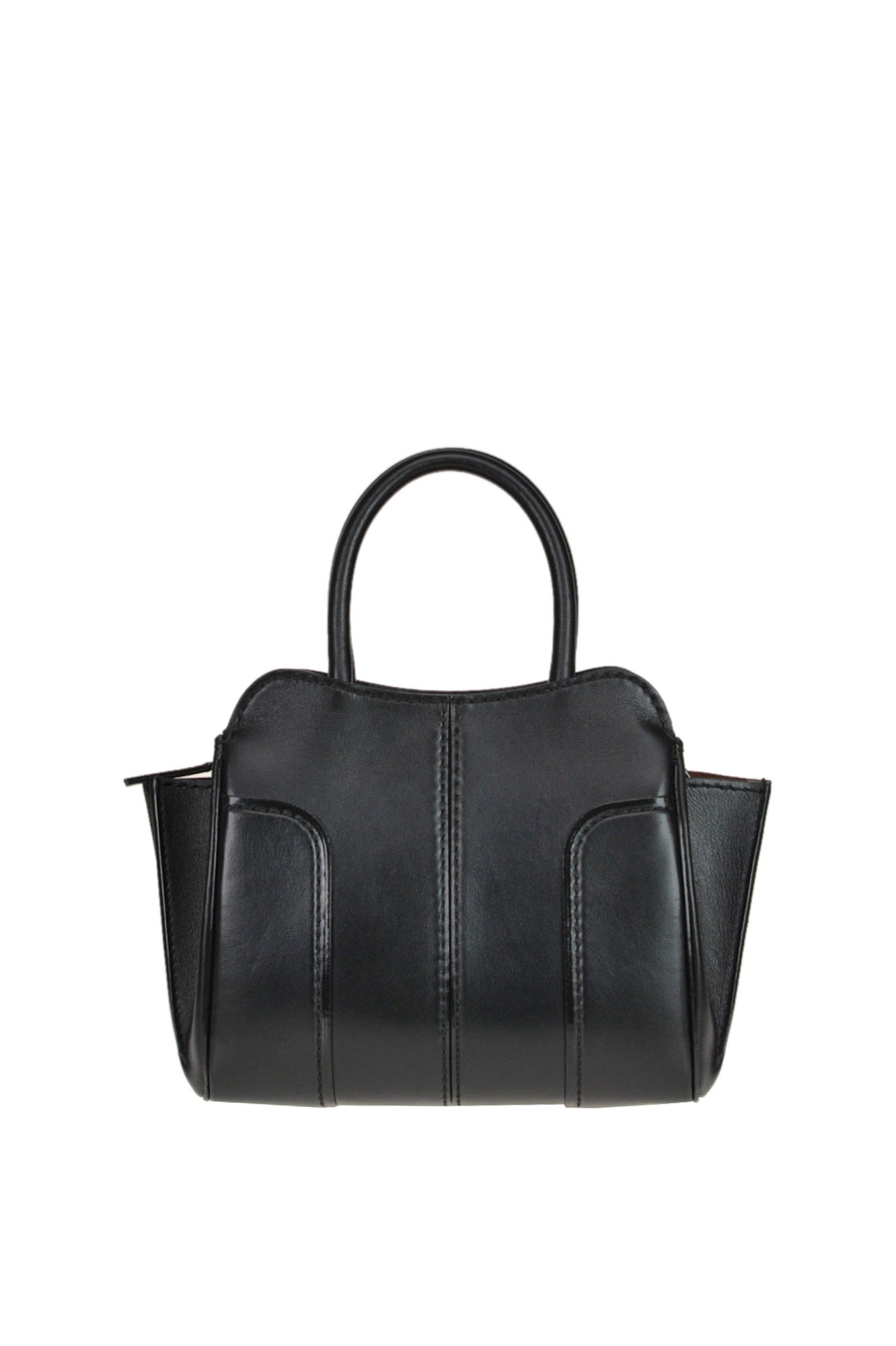 Tod's And Shopping Zip Mini Leather Bag In Black