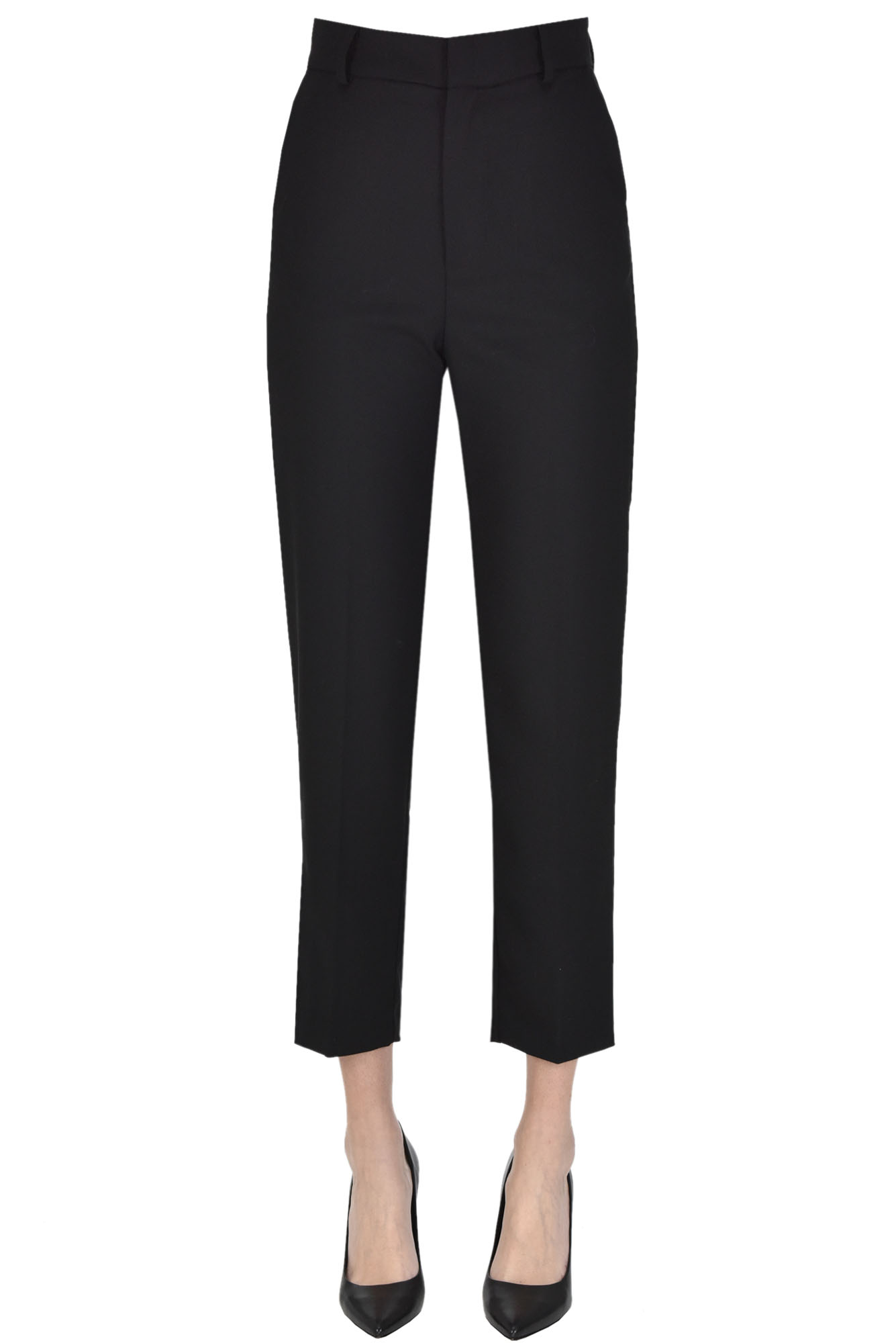 The M Jersey Trousers In Black