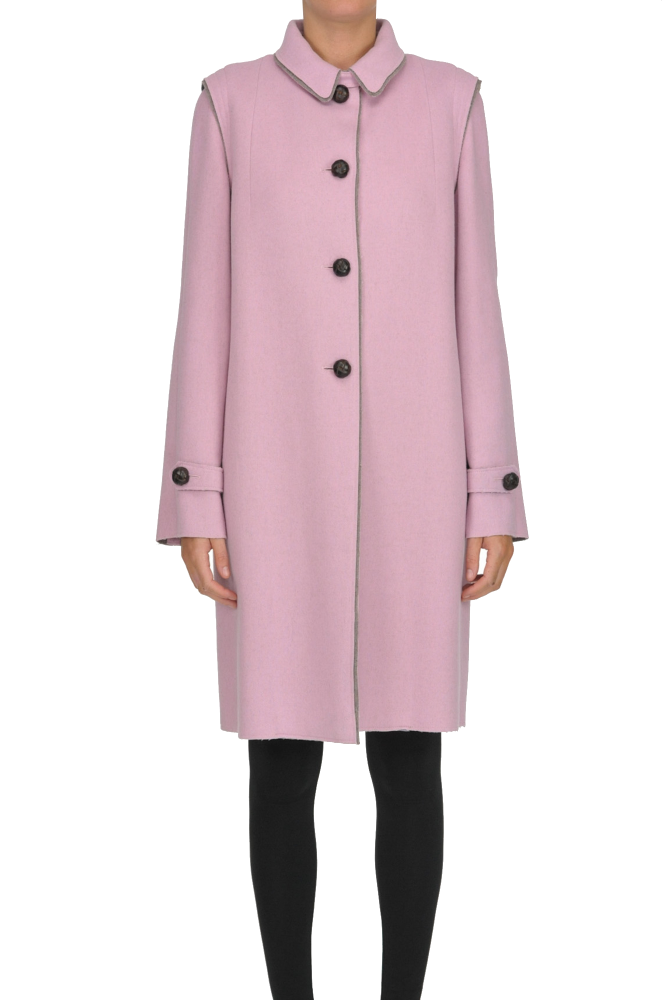 Lodental Merinos Wool Coat In Pink | ModeSens