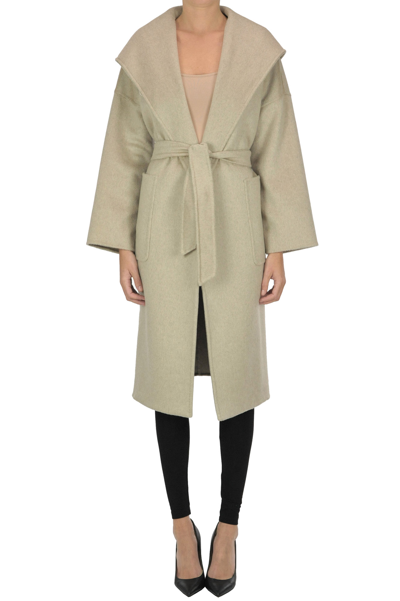 Max Mara Marilyn Cashmere Coat In Dove-grey