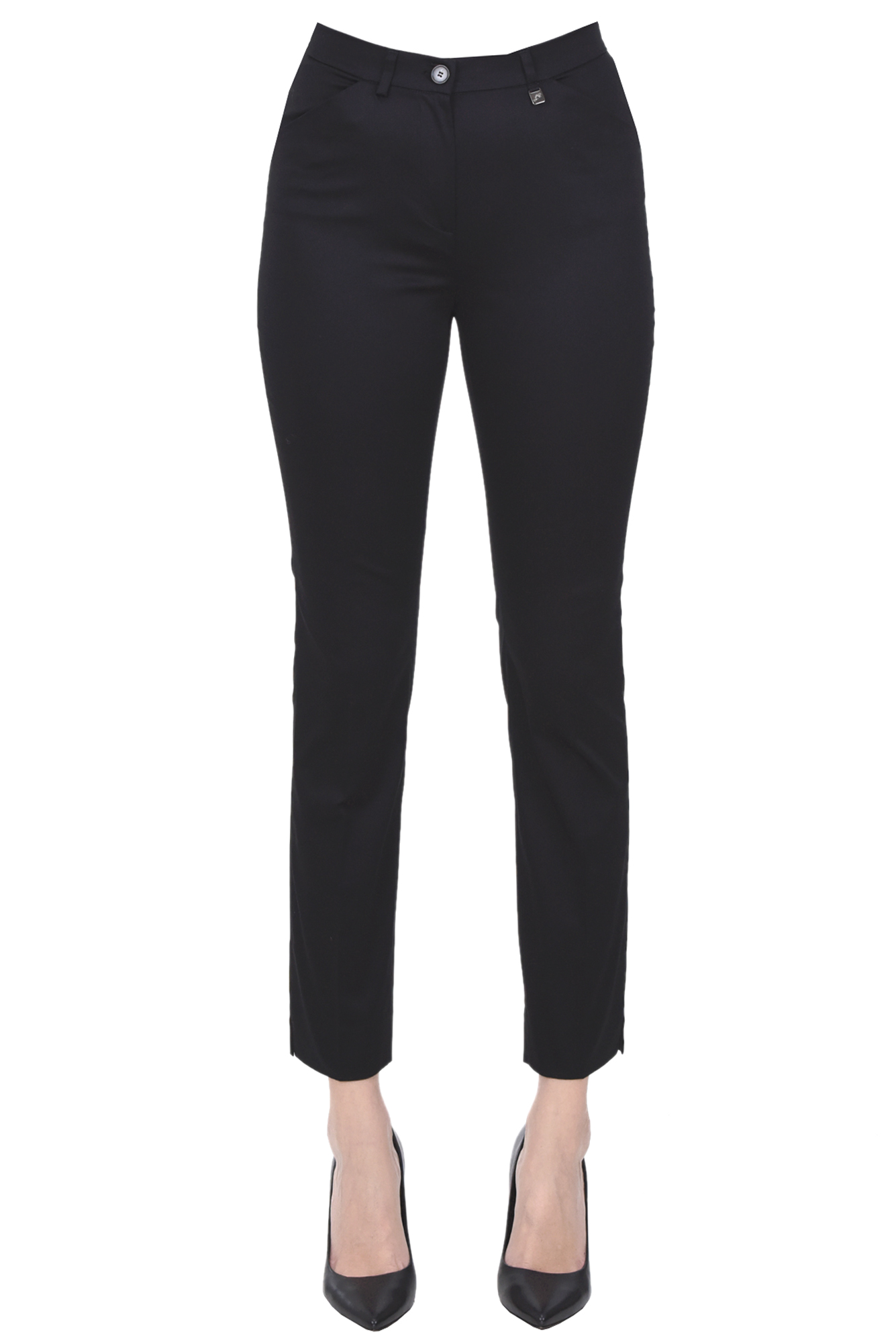 L.p. Cigarette Trousers In Black